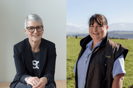 Jules Benton (DWN) and Lyndsay Lawrence (AgriHealth)